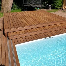 Ausfahrbares Pooldeck Thermoesche in Frankfurt